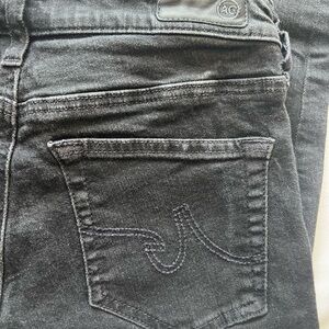 Ag Adriano Goldschmied Blackish Gray Skinny Jeans EUC the Jegging 28